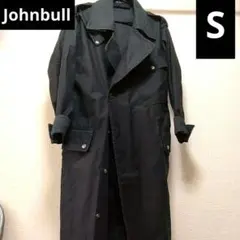 【匿名配送】Johnbull　トレンチコート　ミリタリー　ブラック　Sのサムネイル