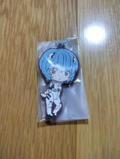 エヴァンゲリオン　綾波レイ　ラバーマスコットキーホルダー