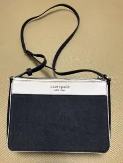 [ケイトスペード] ショルダーバッグ デニムキャンバス 斜め掛け ポシェット