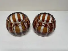 ガラス 切子 茶入2点セット 時代物 茶道具のサムネイル