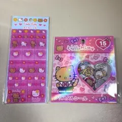 サンリオ ハローキティ 日焼け タイルシール クリスタルシール 2種セット