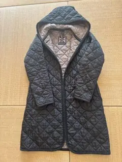 ラベンハム　フード付き ブラック キルティングジャケット