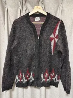 60'〜モヘヤニットzipカーディガン　NYNCOzip