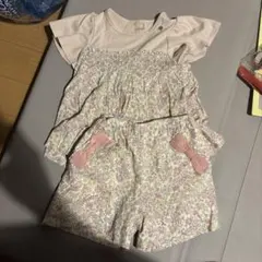 花柄トップス＆ショートパンツ セット
