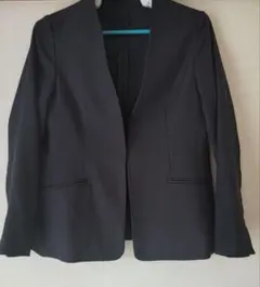 【しまむら】ノーカラージャケット ネイビー