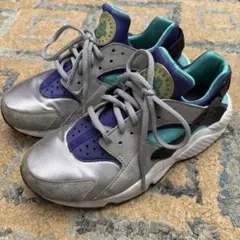 ナイキ NIKE エアハラチ 24.5cm 希少カラー パープル 화이트