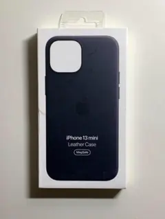 【新品】純正 iPhone 13 mini レザーケース・ミッドナイト①のサムネイル
