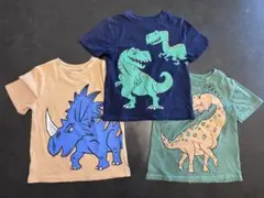 恐竜プリントTシャツ3枚　H&M 95cm〜105cm ベビー キッズ　男の子