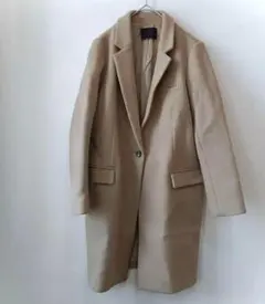 STUDIOUS（0）ロングコート　ウール　キャメル　シンプルエレガント　日本製