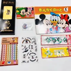 レトロ Disney ミッキー ミニー ゴルフ靴下 楽譜 缶バ 当時物 レトロ