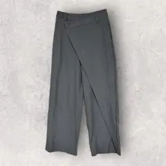 SHEIN DAZY　ワイドパンツ　ラップパンツ　ボトムス　スラックス　M