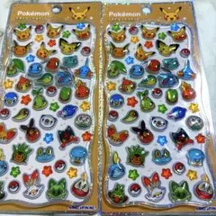 ポケモン プチドロップステッカー シール フェイス　ピカチュウ　セット　正規品