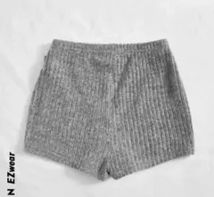 SHEIN ニット ショートパンツ グレー