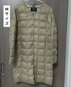 値下げ！【未着用】TAION ベージュ ダウンジャケット Mサイズ