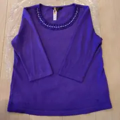 クリーニング済　ダックス　DAKS　七分袖ニット