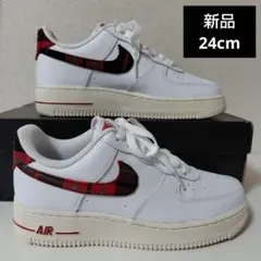 NIKE AIR FORCE 1 '07 LV8 赤 チェック - メルカリ