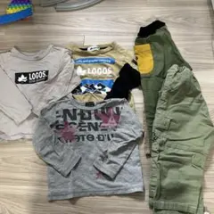 BeBe、XLARGEなどの長袖Tシャツとパンツセット 100cm~