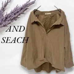 AND SEACH✨️オープンカラーシャツ ゆったり 秋冬アイテム 古着