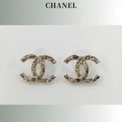 【極上美品】CHANEL CC ココ ロゴ シルバーピアス