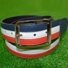 ３カラー メンズ ベルト【トリコロール】新品！