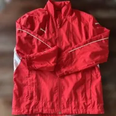 PUMA ナイロンジャケット レッド/ホワイト