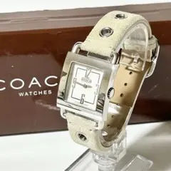 coach コーチ QZ シルバー文字盤 レディース メンズ 腕時計 稼働良好のサムネイル