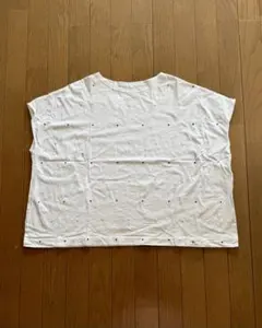 ブリスバンチ bliss bunchドット刺繍　半袖カットソー ホワイトのサムネイル