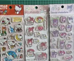 海外限定公式品サンリオウォーターシール3枚セット