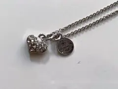 ハートモチーフ/ネックレス シルバー　調節可能