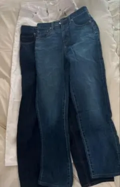 UNIQLO GU JEANS ホワイト デニム 3個セット