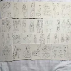 ラストエグザイル エアリアルログ 村田蓮爾　設定資料イラスト　まとめ売り　セット