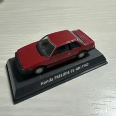 コナミ　1/64 絶版名車　プレリュード　E-AB レッド KONAMIのサムネイル