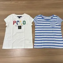 Ralph Lauren Tシャツセット（白・ストライプ）