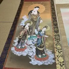 真作/聖道/十三仏図/十三佛図/桐共箱付/布袋屋掛軸HI-147 - メルカリ