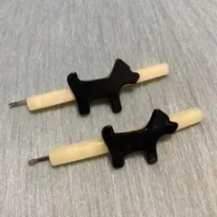 犬モチーフ　アニマルデザインヘアピンセット　昭和レトロのサムネイル