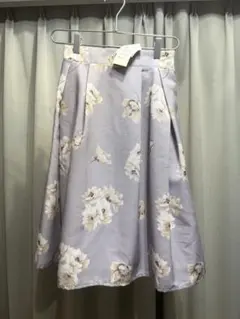 tocco closet フラワープリントタックグログランスカート
