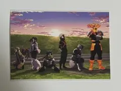ヒロアカ　ポストカード　緑谷出久　爆豪勝己　轟焦凍　麗日お茶子　エンデヴァー