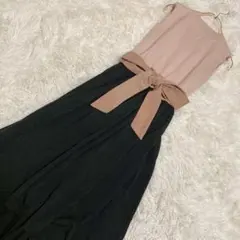 ROYAL PARTY ニットコンビワンピース ベージュ ブラック F リボン