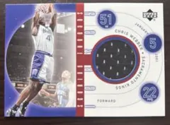 NBAカード UD Chris Webber ジャージカード、ウェバー