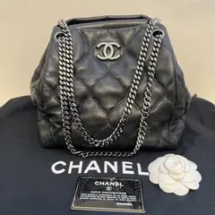 最終値下げ　CHANEL シャネル ドローストリングチェーンショルダーバッグ