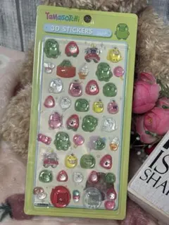 たまごっち☆ボンボンドロップシール☆3Dステッカー☆くちぱっち
