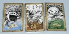 僕のヒーローアカデミア 箔押しクリアカード 3枚セット　原画展
