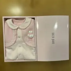 【新品箱付き】mezzo pianoウサギ付き2wayオール50-70サイズ