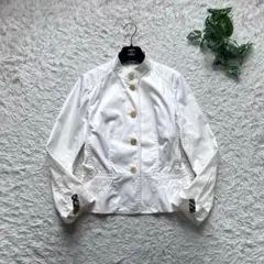 バーバリーロンドン ノバチェック ジャケット ストレッチ ペプラム 38