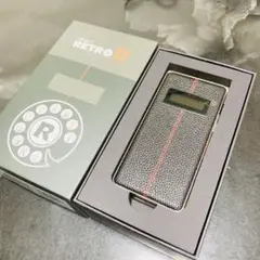 Mode1 ガラケー 型 SIMフリー RetroII レザー調 ブラック