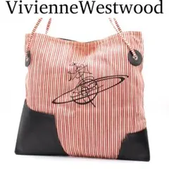 VivienneWestwood オーブ キャンバス ストライプ トートバッグのサムネイル