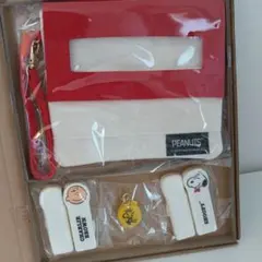【新品未使用】スヌーピーマルチポーチ　印鑑ケース　朱肉