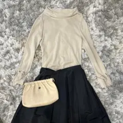 美品♡現行♡フォクシー 袖リボン ブラウス EMMY ブラック 42 - メルカリ