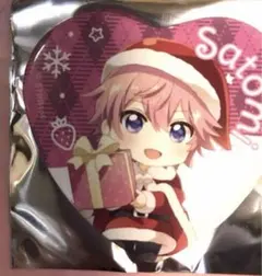 すとぷり　さとみくん　ハート缶バッジ　クリスマス　2023