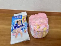 ムーニー　水あそびパンツ　ビッグサイズ7枚　ピカチュウ柄　ピンクのサムネイル